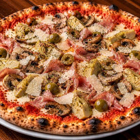 Capricciosa pizza at The Code Pizza Bar, Collingwood